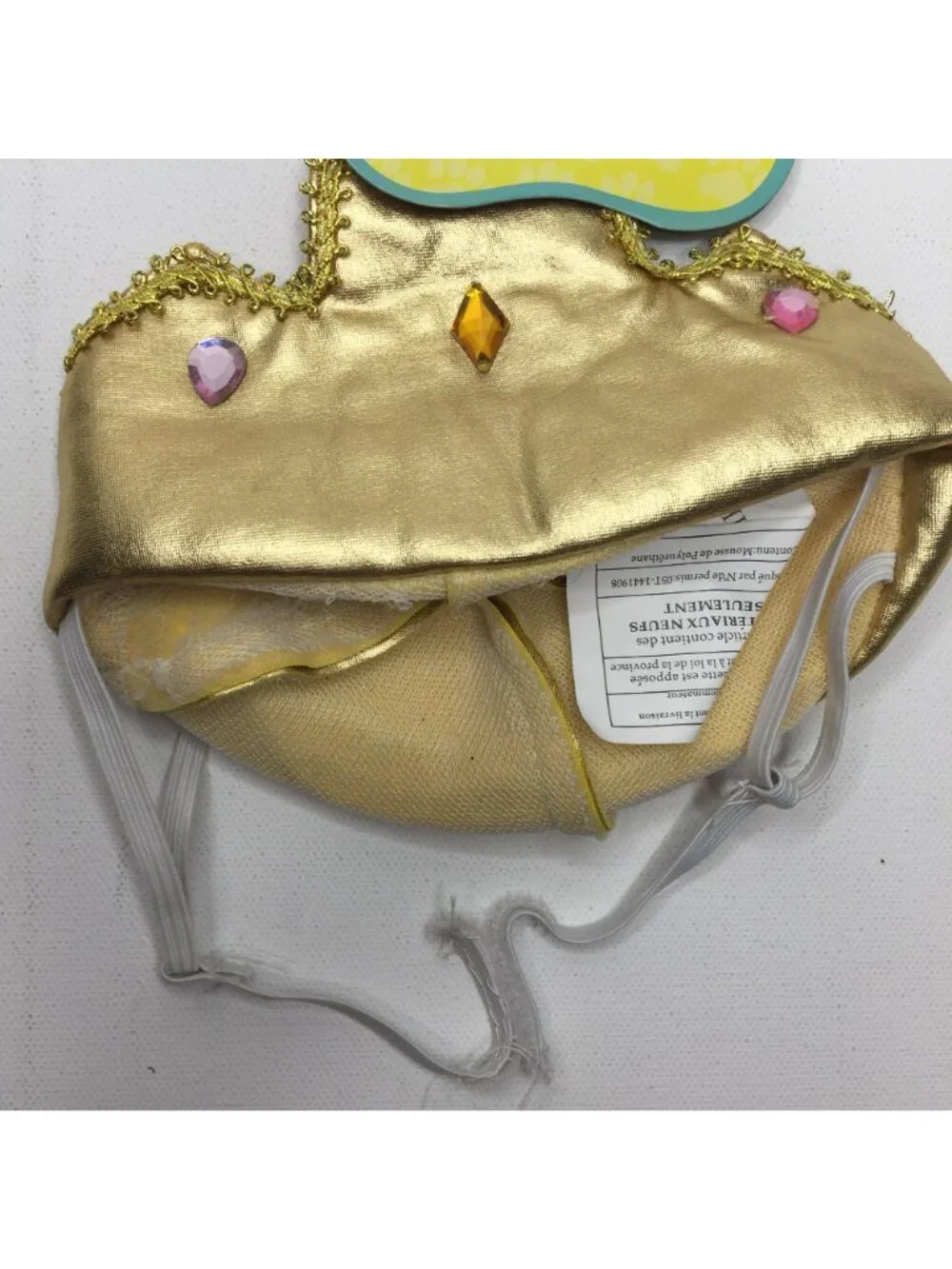 Rubies Pet Shop Gold Tiara Halloween Costume Gems Bling Medium Large Med Lg M L